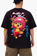 Anime Print Oversize T-Shirt for Men