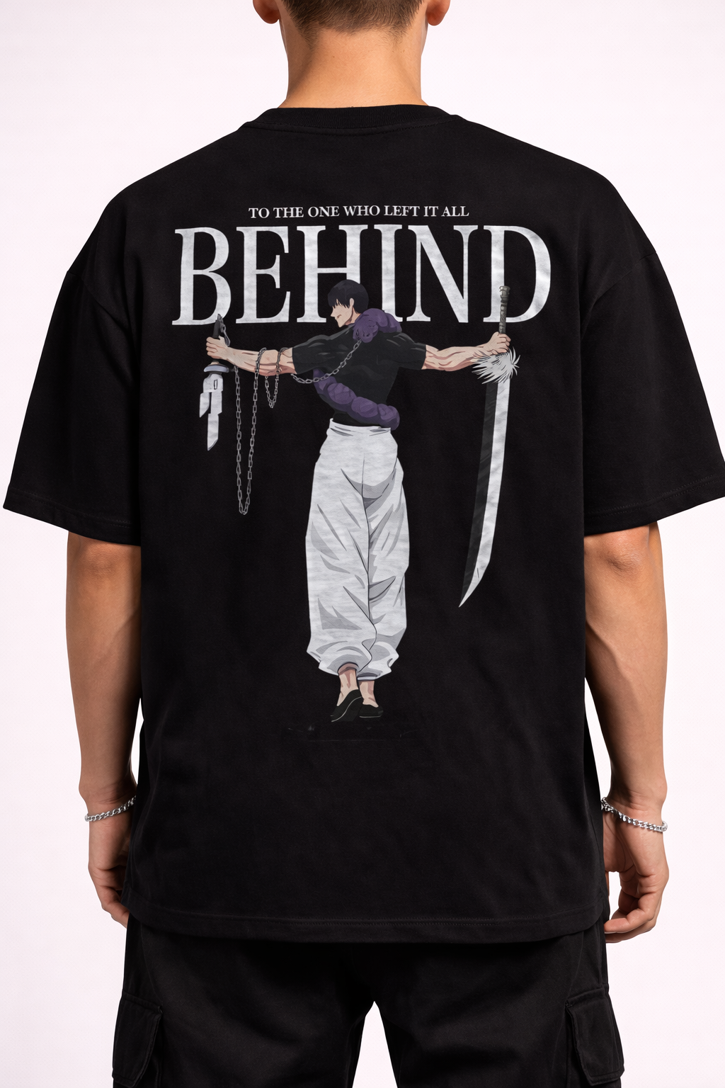 Oversize Loose Fit Black T-Shirt For Men