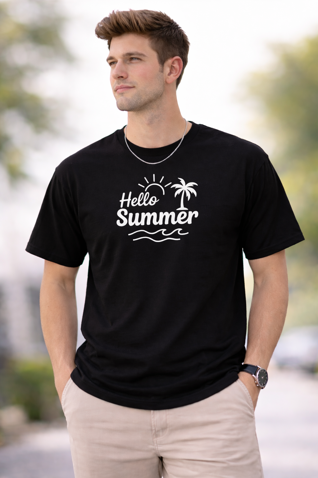Summer Regular Men Casual T-Shirt